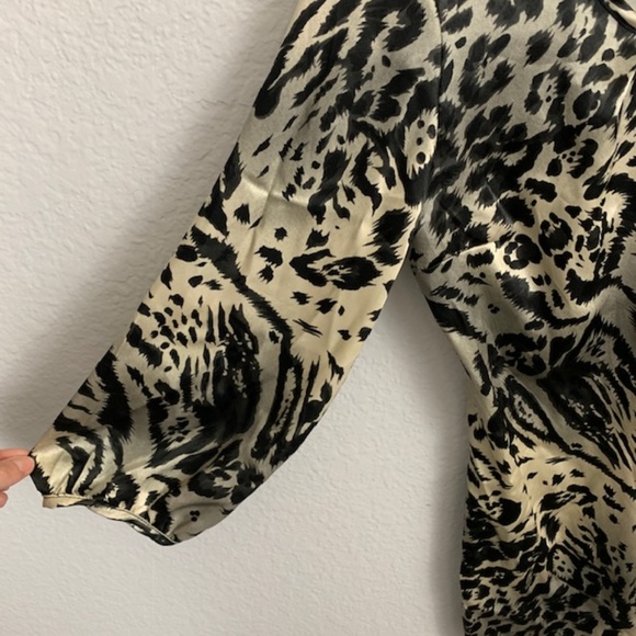 Georgiou Studio Animal/Leopard Print Top Sz S - Picture 3 of 6